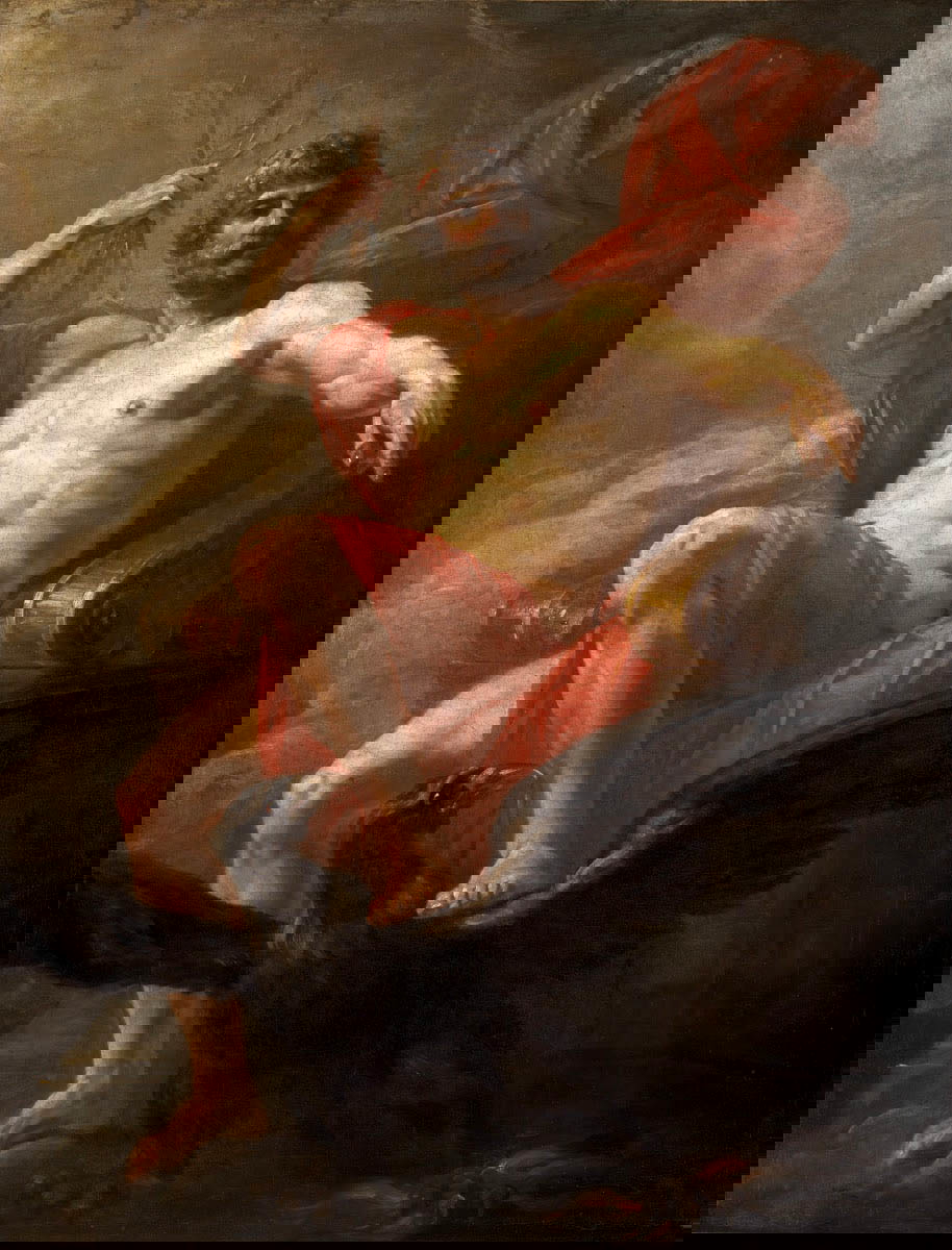 fuger jupiter enthroned zeus painting