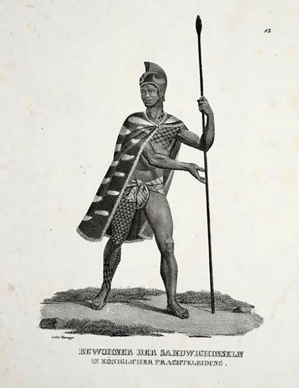 hawai i tattoo polynesian warrior spear john webber
