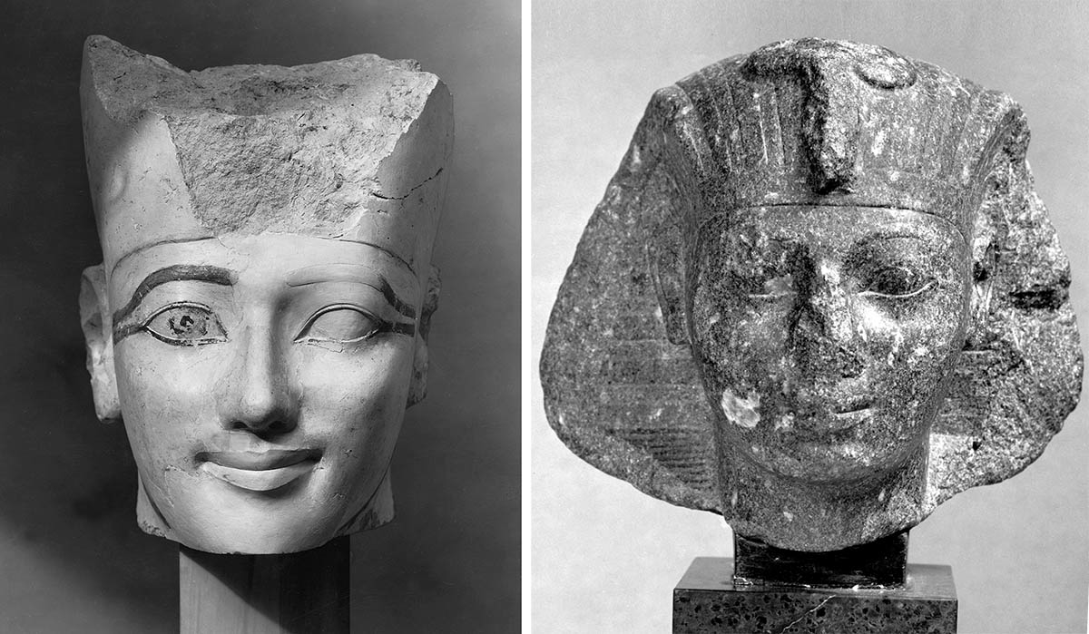 head statue hatshepsut pharaoh thutmose iii