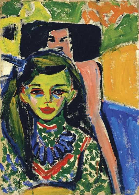 kirchner franzi carved chair painting