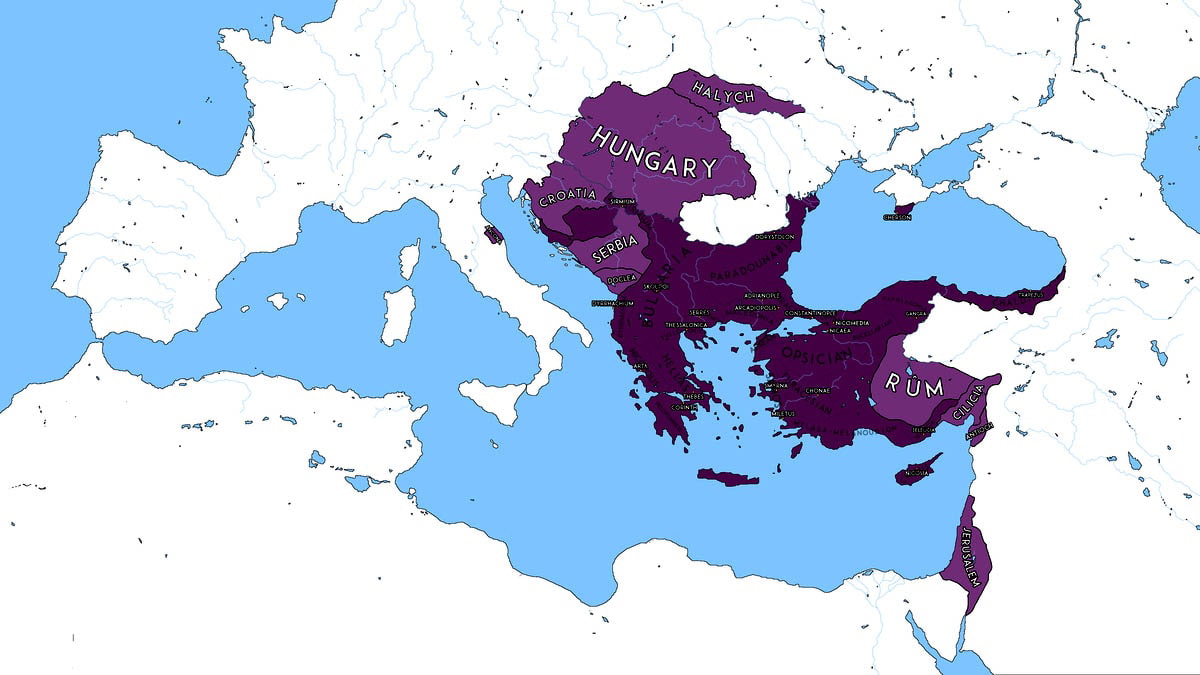 komnenus empire map fourth crusade