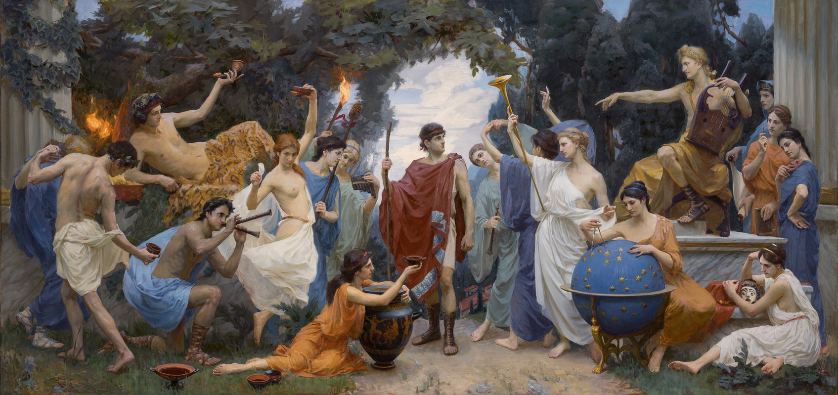 leonid ilyukhin apollo dionysus painting