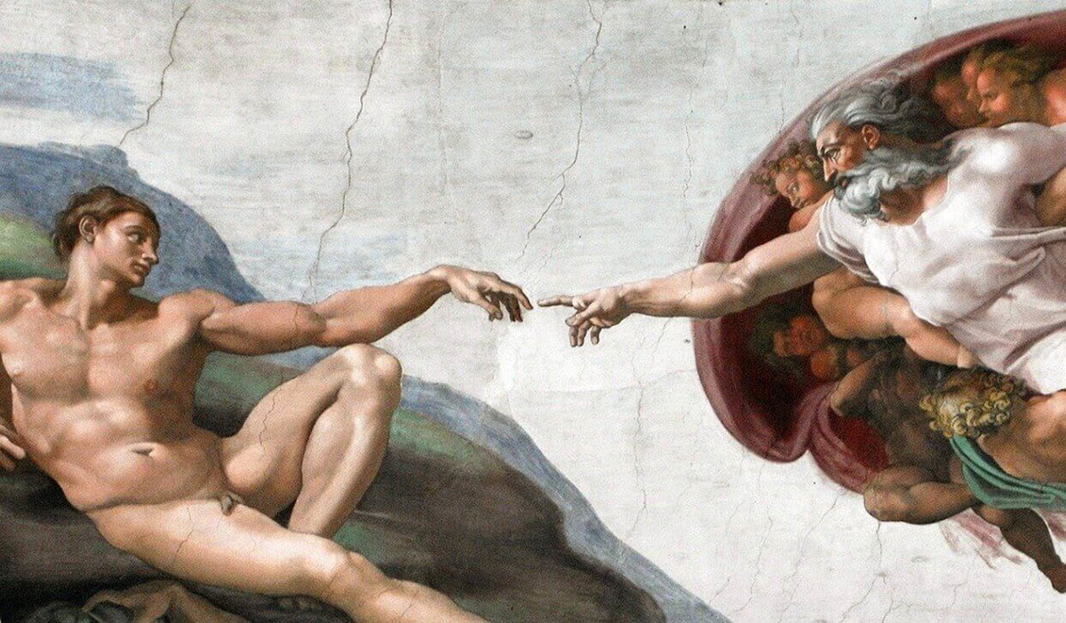 michelangelo creation adam