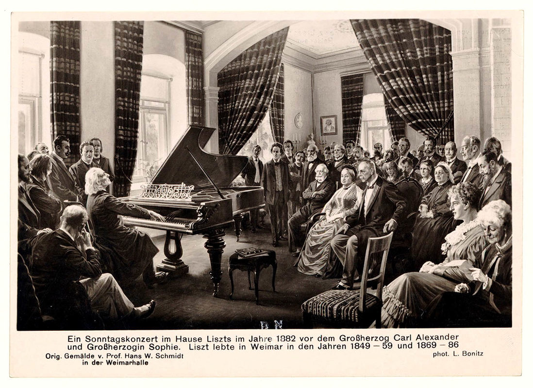 painting sonntagskonzert liszt