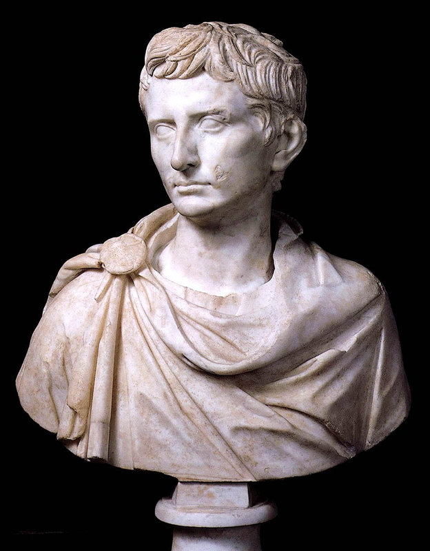 portrait octavian sculpture