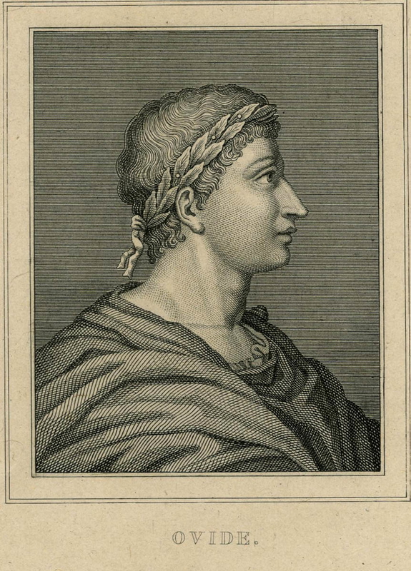 portrait of ovid with laurels classical literature