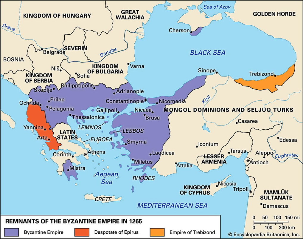 remnants byzantine empire 1265