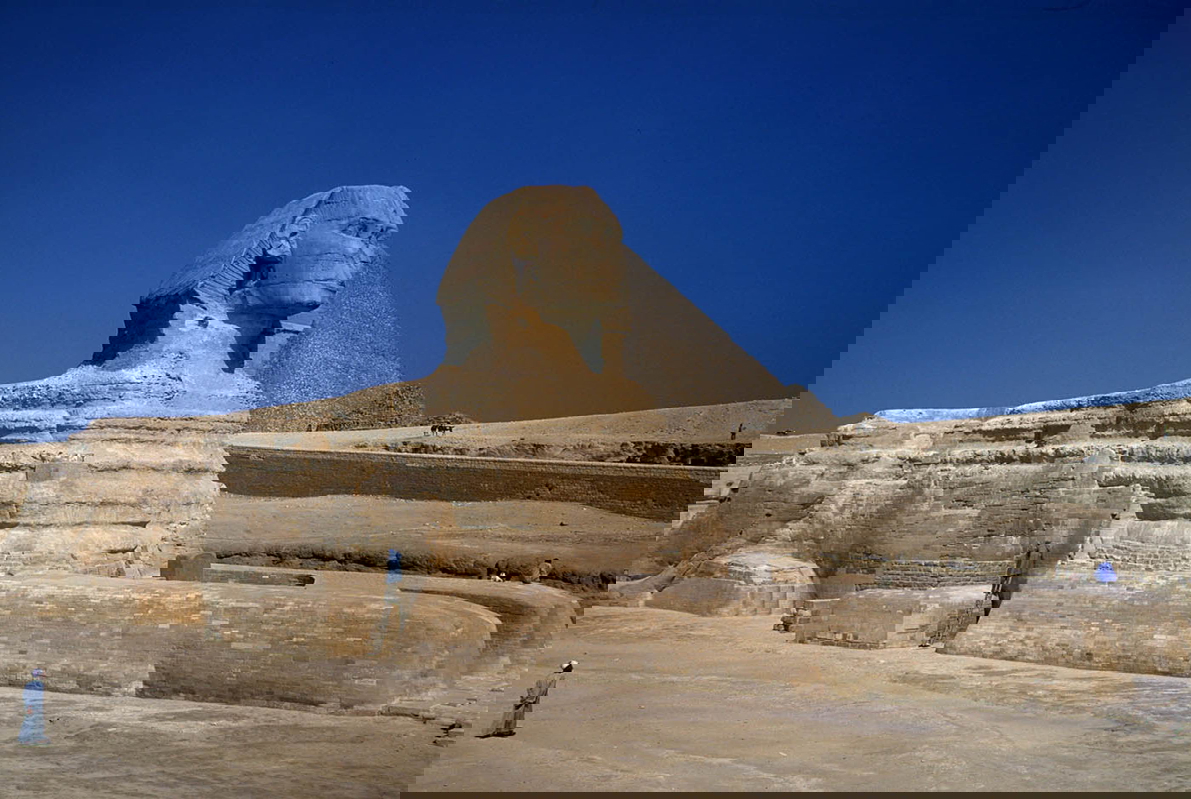 rene asmussen great sphinx giza photograph
