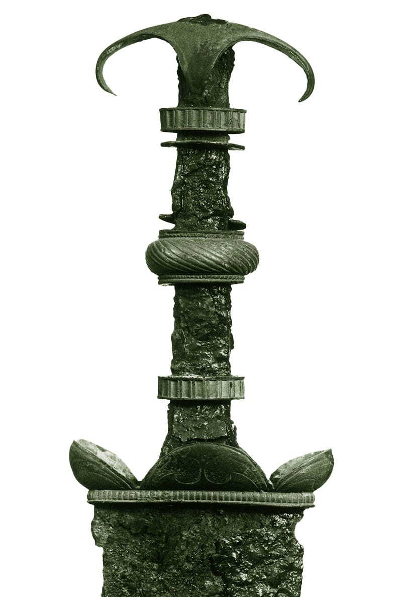 romano british sword upper part photograph