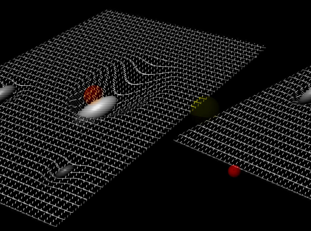 spacetime mass curvature galileo