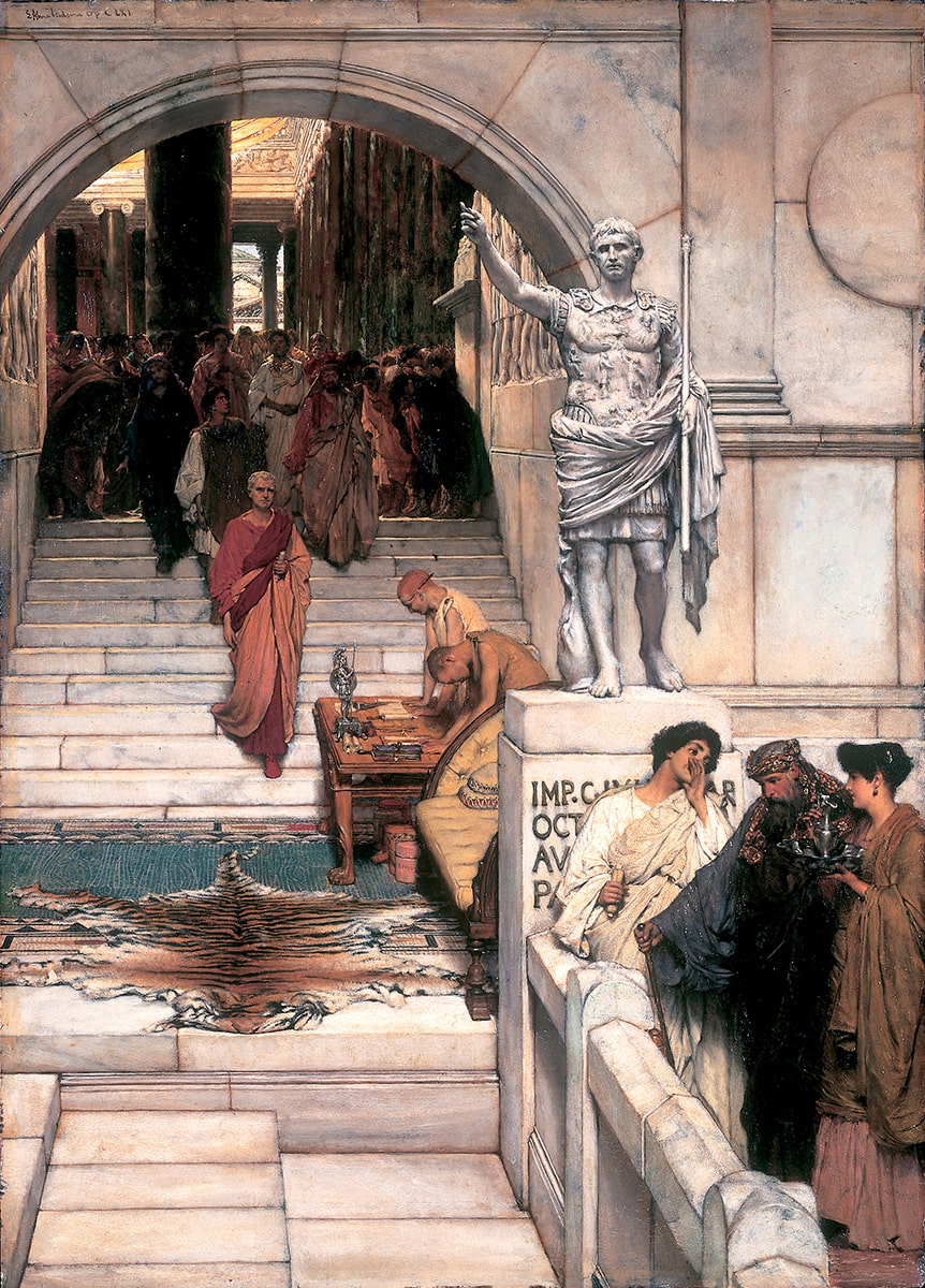 tadema audience agrippa augustus