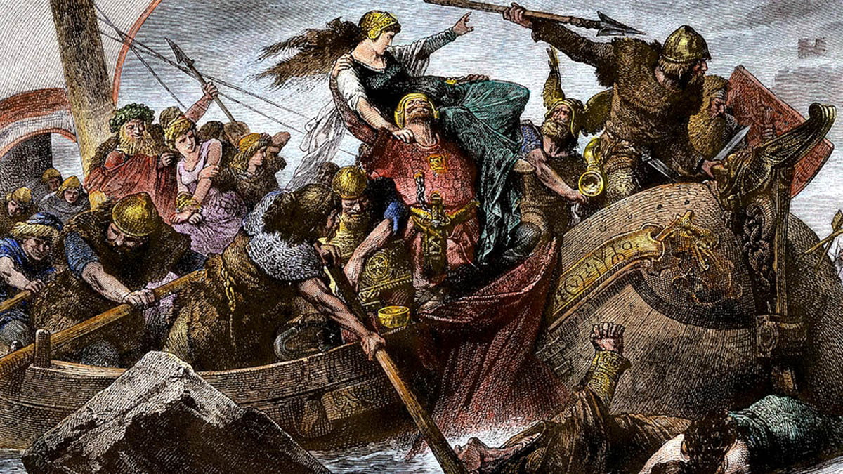the normans vikings raid english channel