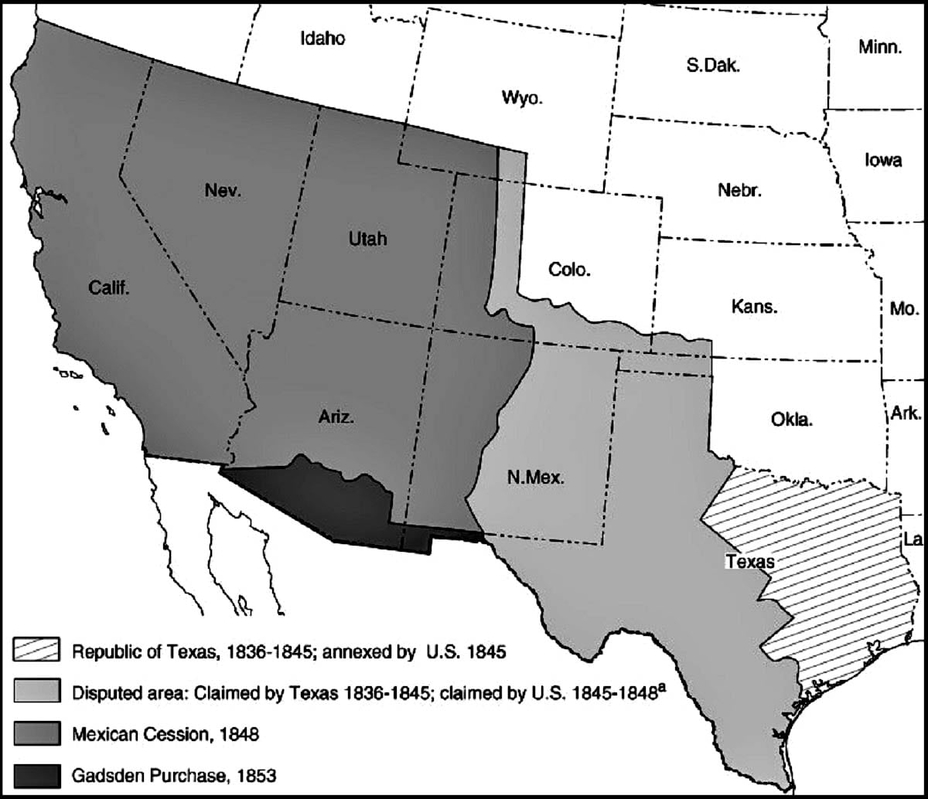 treaty guadalupe hidalgo map