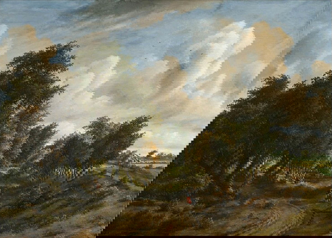 wooded landscape hobbema