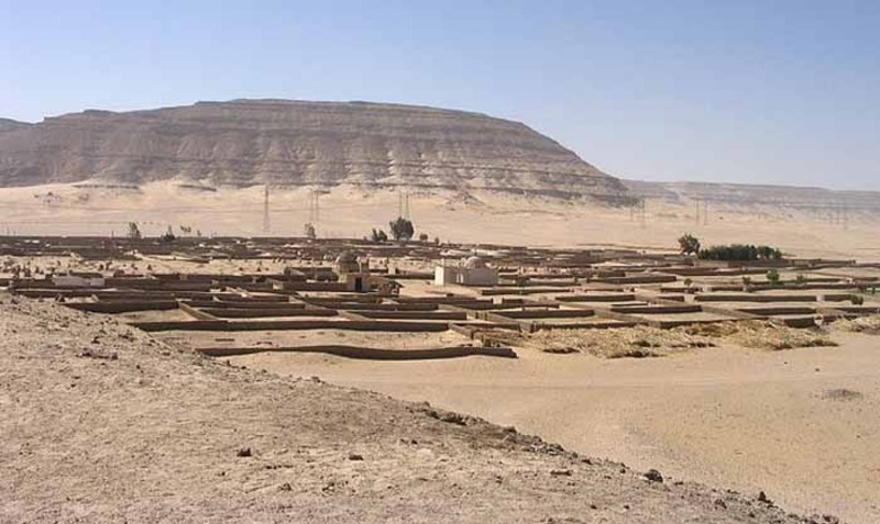 Remains of the Pyramid of Ahmose I. Source: Crystal Links