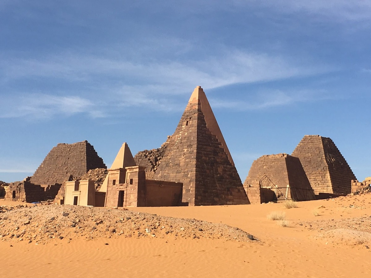 Remains of the Nubian Pyramids at Meroe, Sudan. Source: Wikimedia Commons