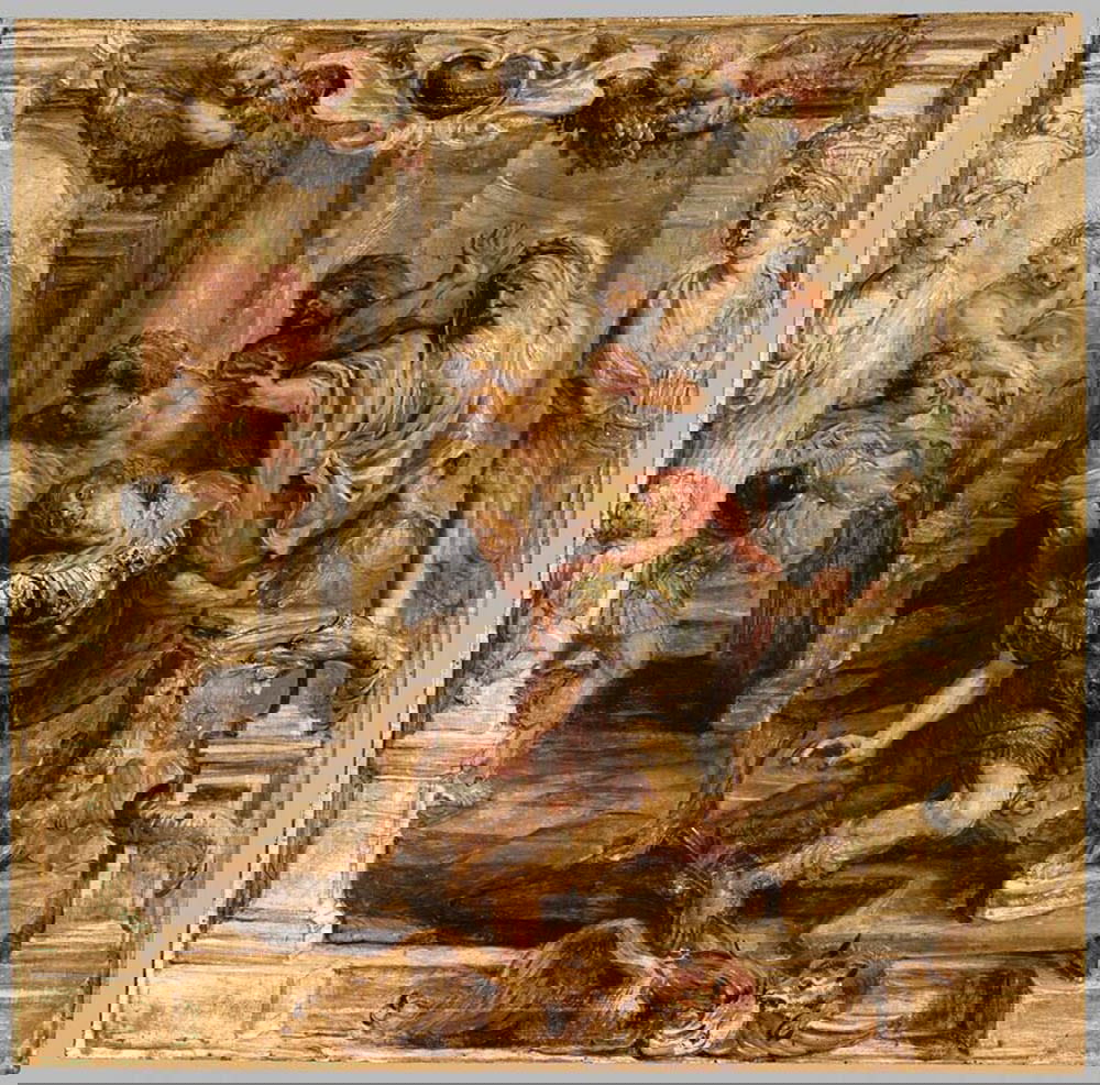Rubens death of achilles painting