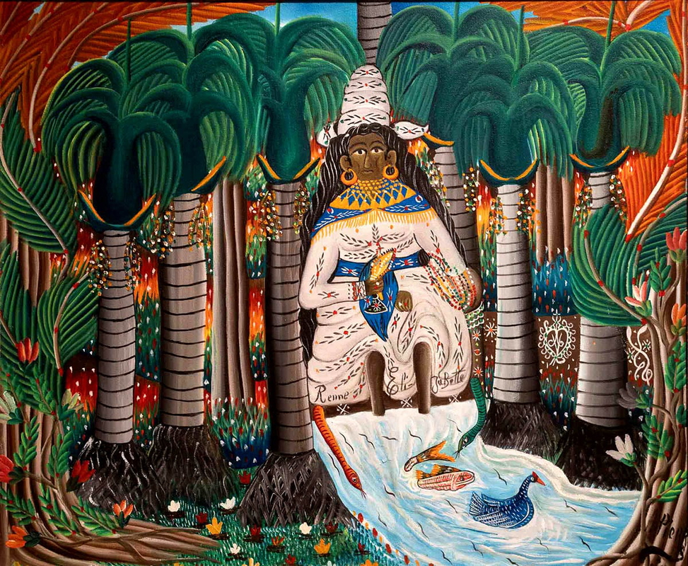 andre pierre haitian woman painting