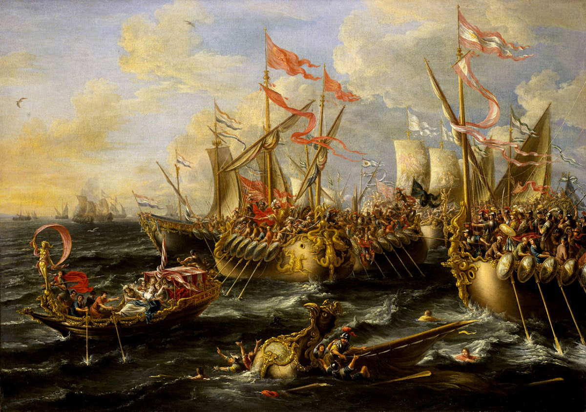 castro battle actium octavian