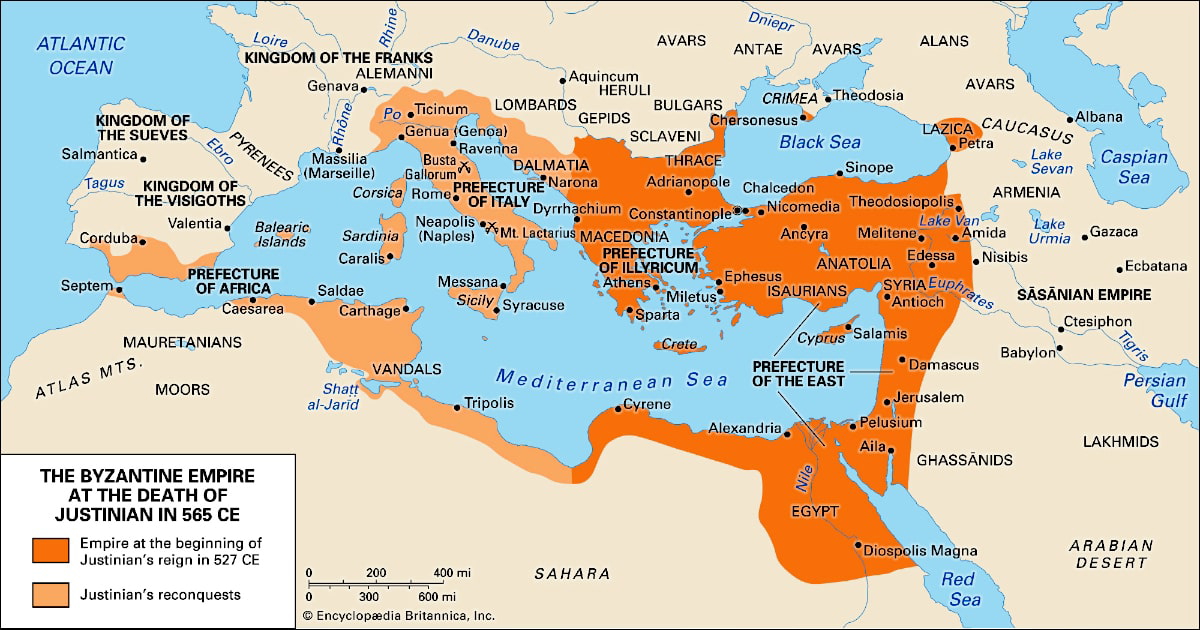 eastern roman empire map
