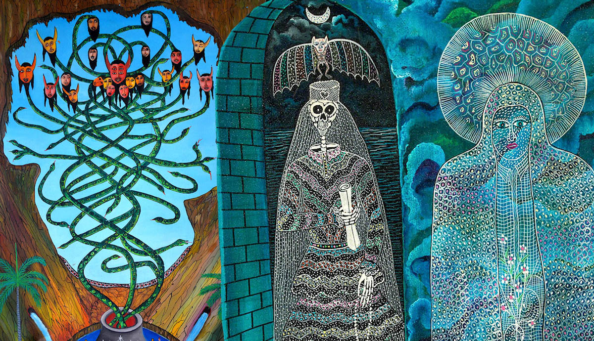 frantz damballah tresor death lwa famille prefette painting