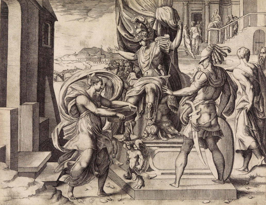 giulio bonasone alexander enthroned print