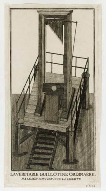 guillotine engraving
