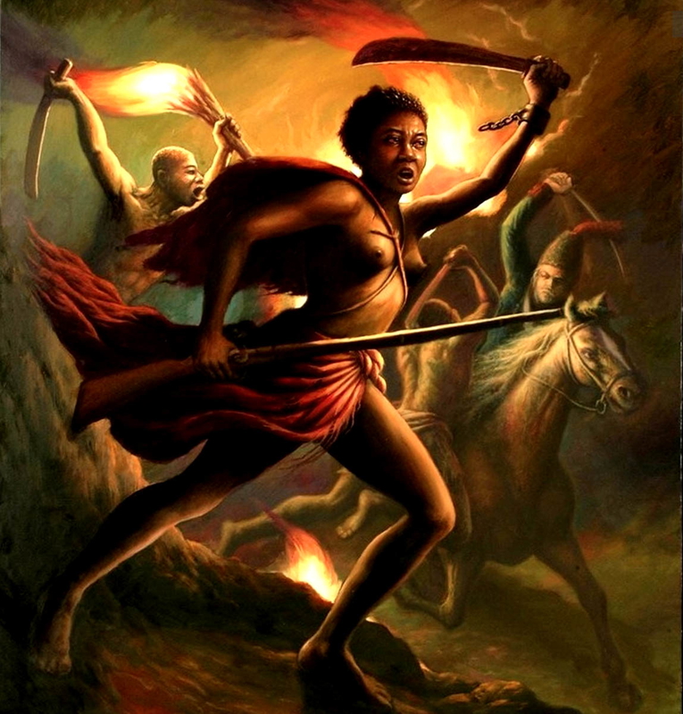 heroine maroon slave ulrick jean pierre painting