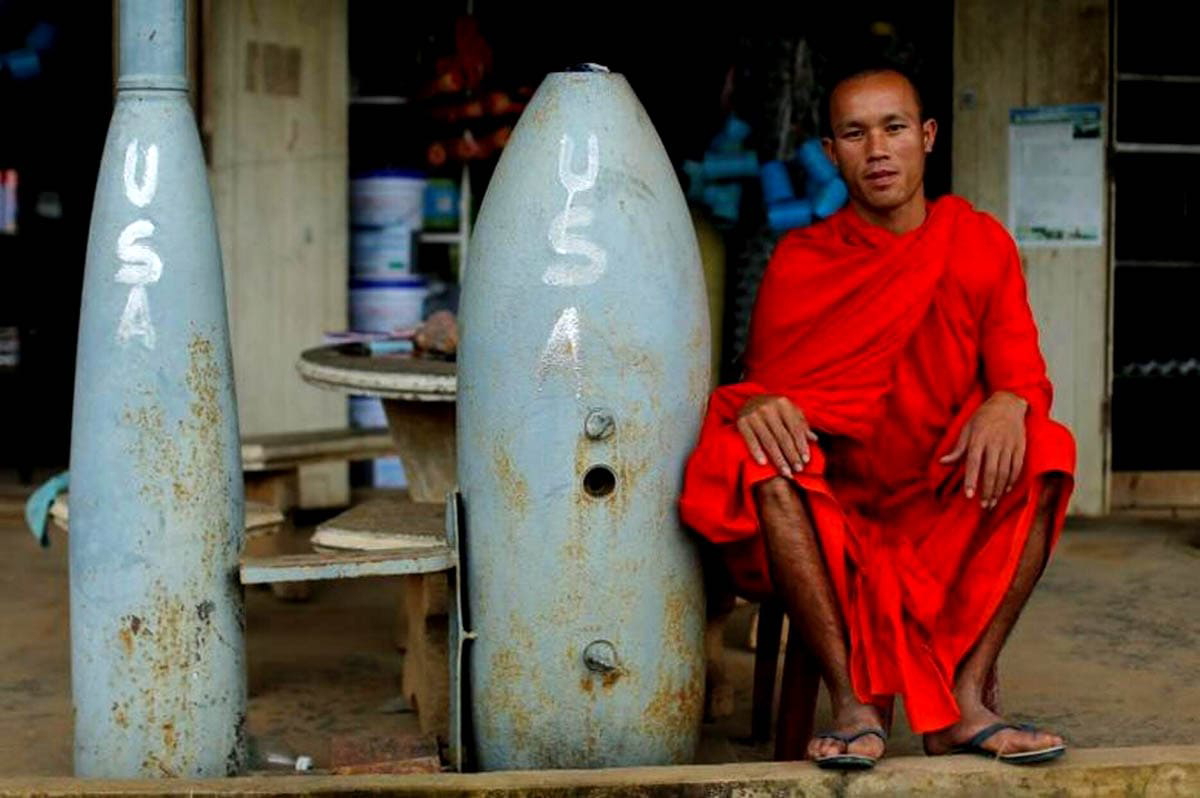 jorge silva buddhist monk unexploded bombs photo