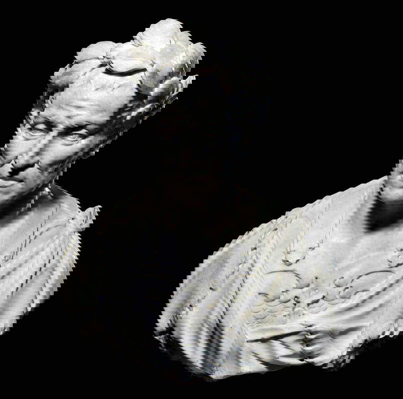 Julius Caesar bust sculpture Peter Anton