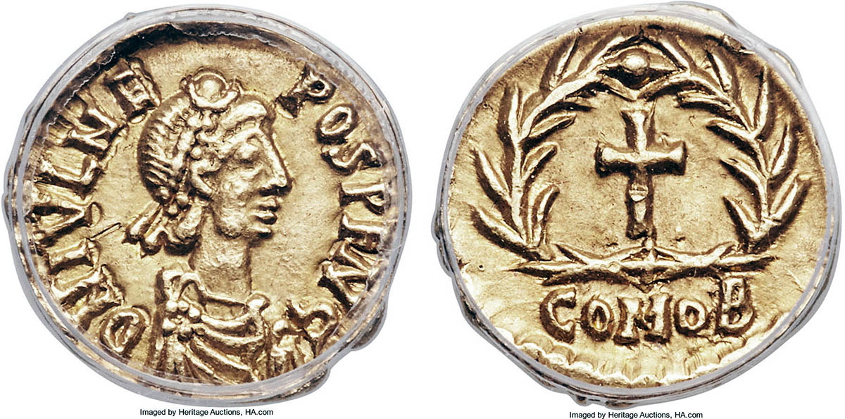 Julius Nepos coin portrait