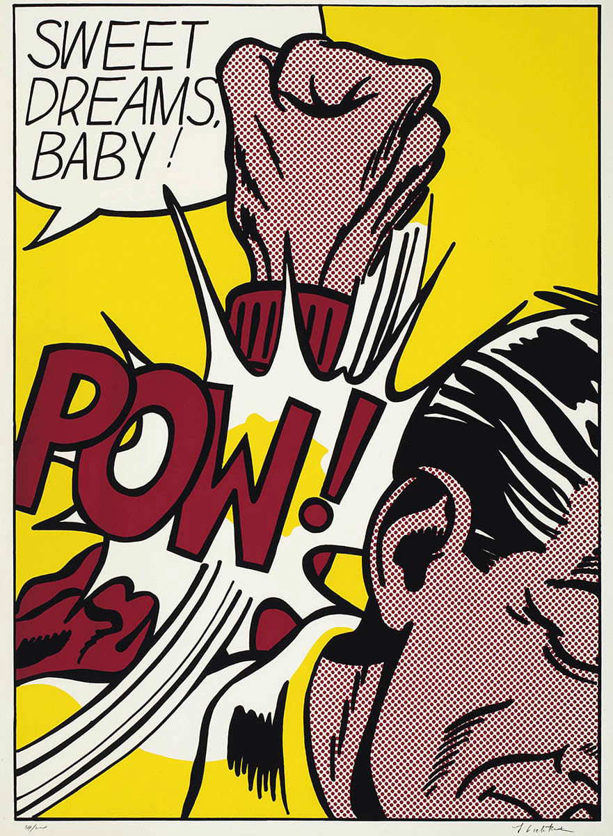 Lichtenstein Sweet Dreams Baby pop print