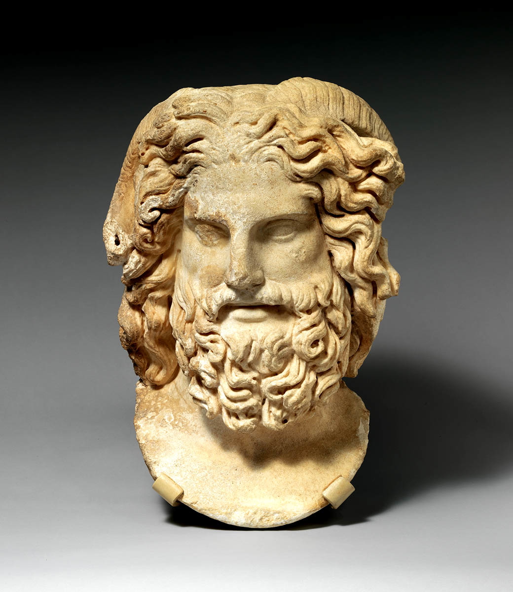 marble head zeus ammon