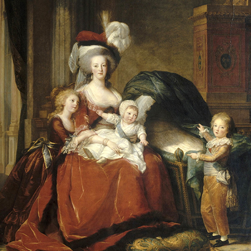 marie antoinette and her children le brun