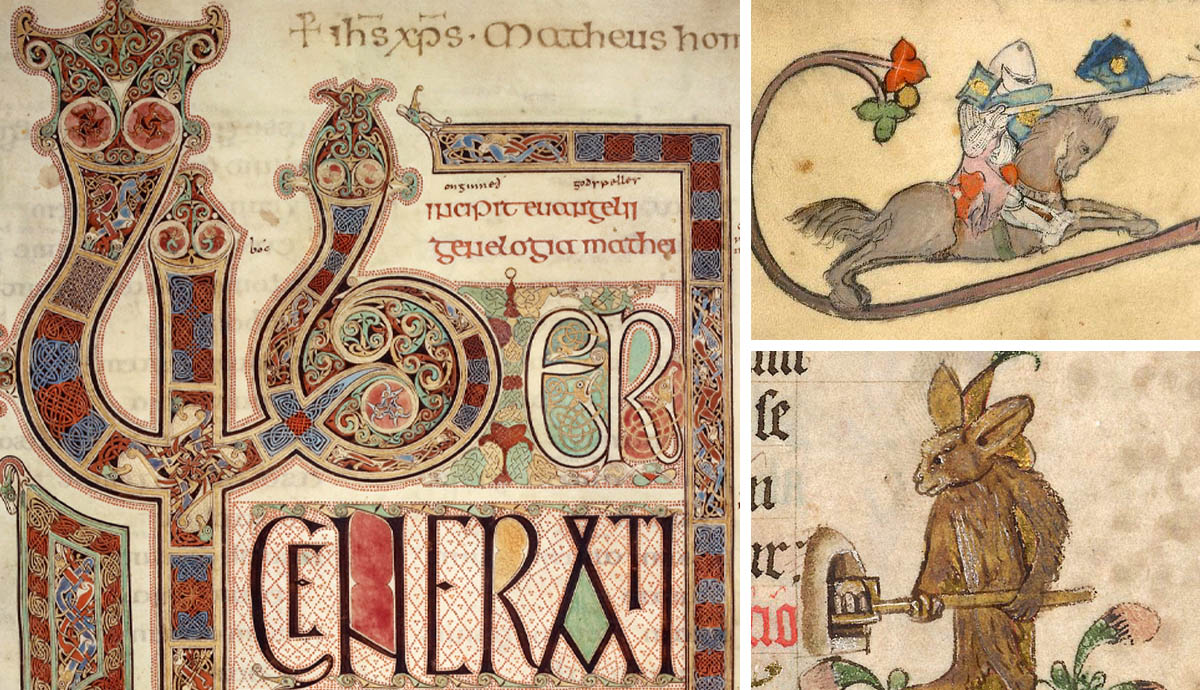 medieval manuscripts illuminated with animals