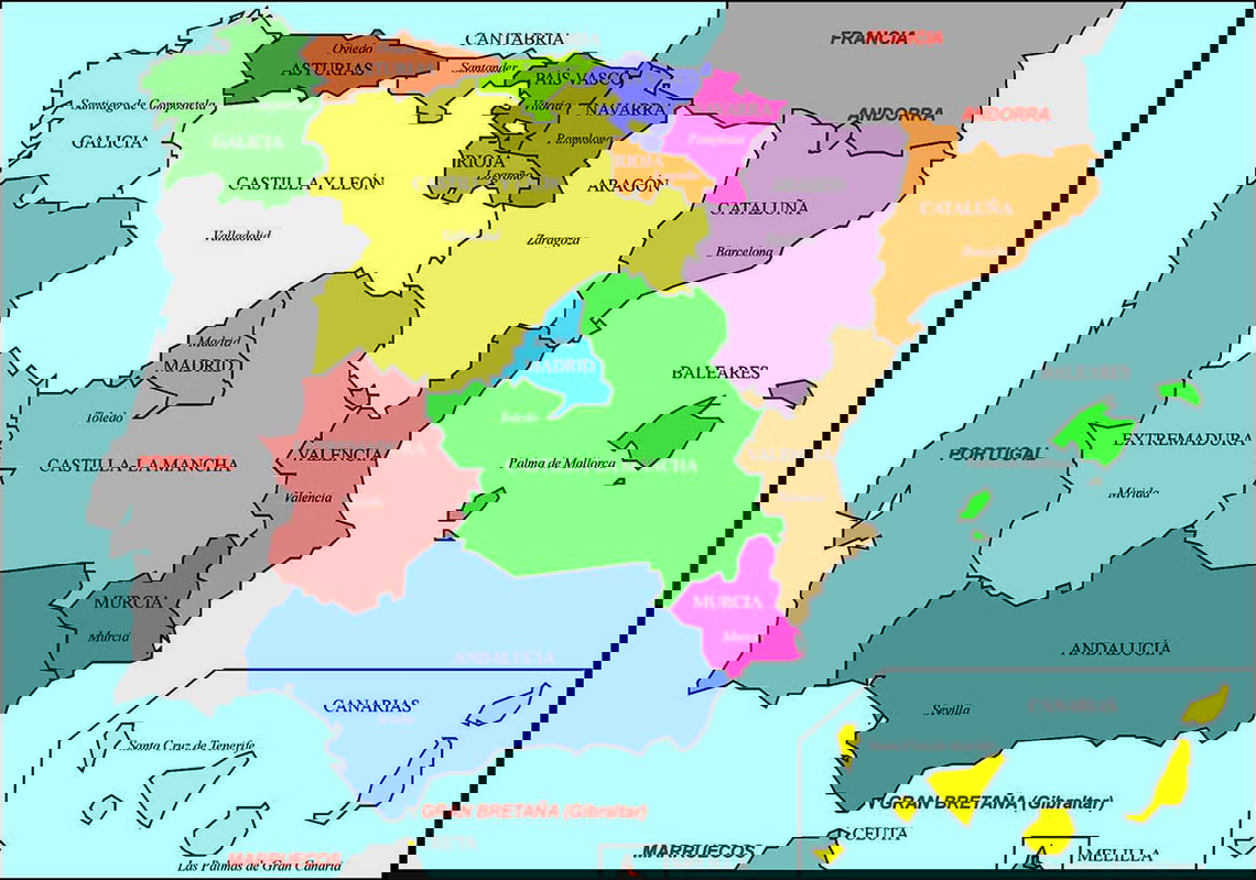 medieval spain map