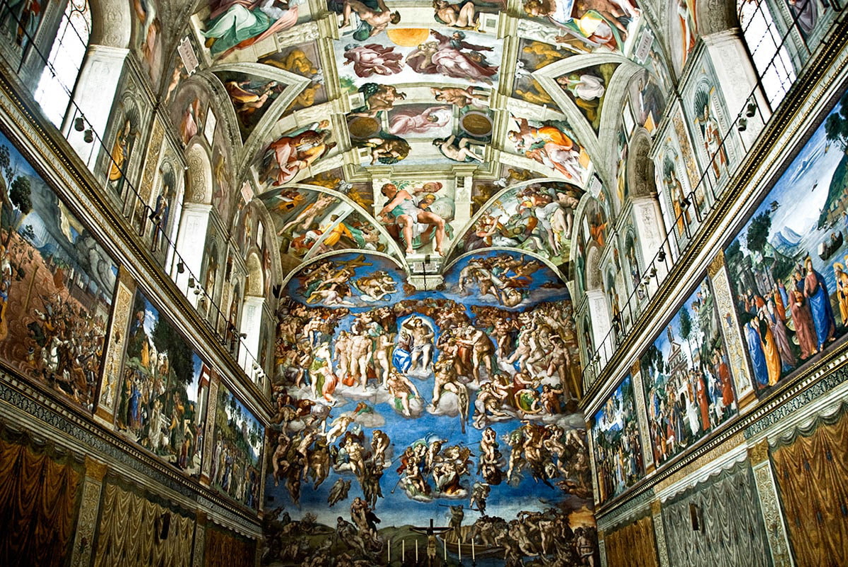 Michelangelo Sistine Chapel ceiling fresco 