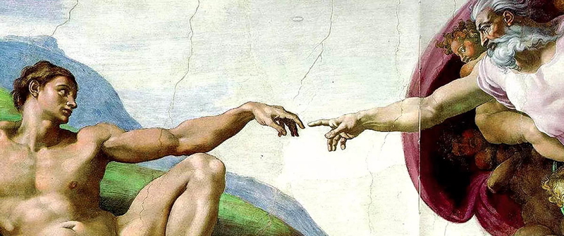 Michelangelo Sistine Chapel Creation of Adam fresco painting