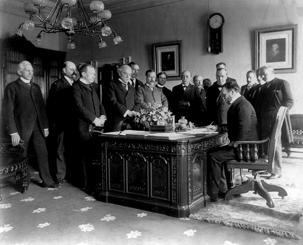 paris treaty ratification john hay photograph