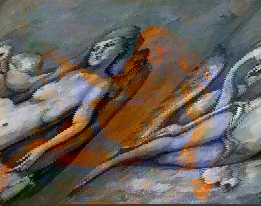 paul cezanne leda swan painting