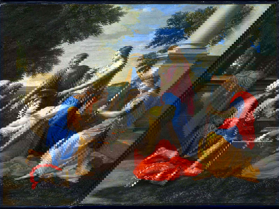 Poussin painting Achilles Akyros