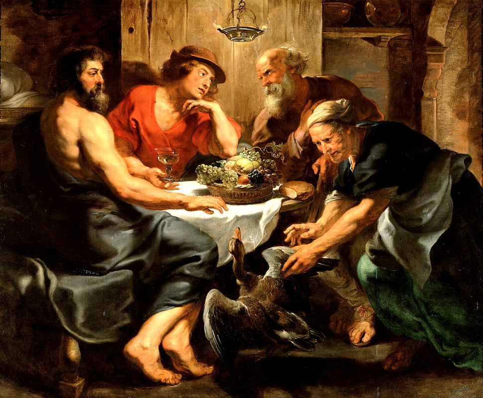 rubens jupiter mercury baucis philemon painting ovids metamorphoses