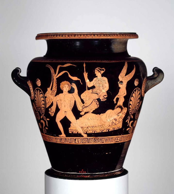 theseus ariadne greek vase painting
