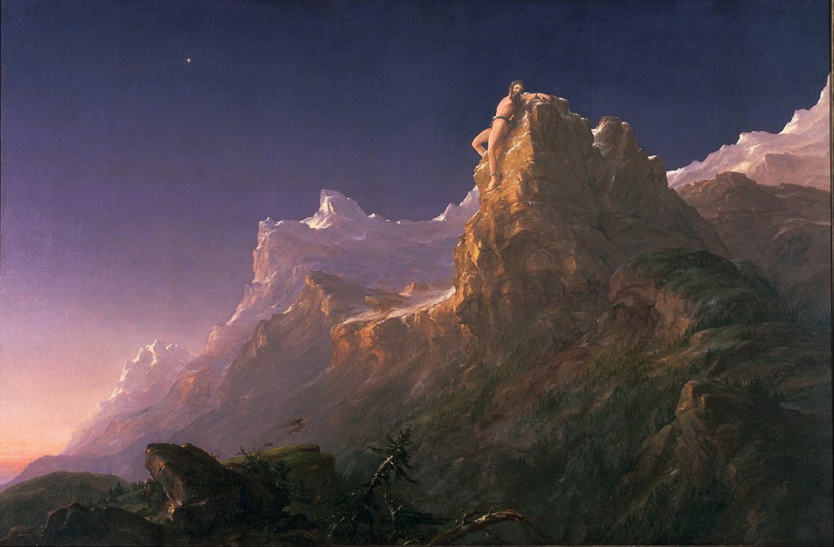 thomas cole prometheus bound painting oil painting