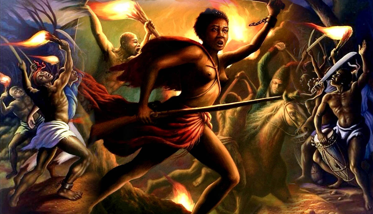 ulrick jean pierre herine slave cayman ceremony painting