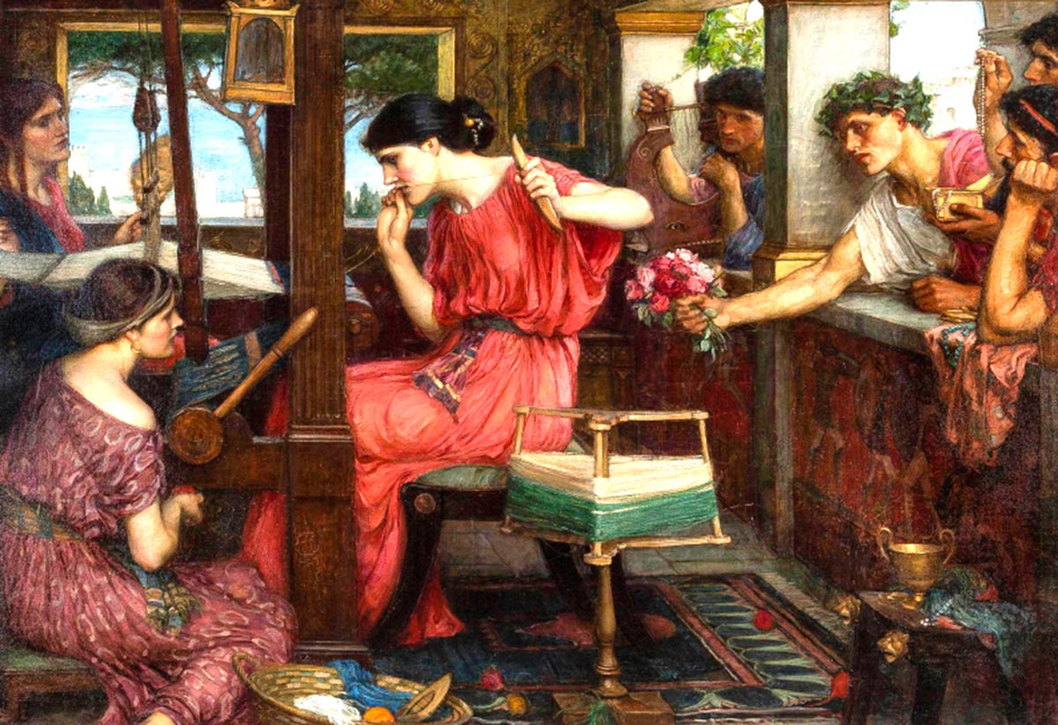 waterhouse penelope and the suitors painting