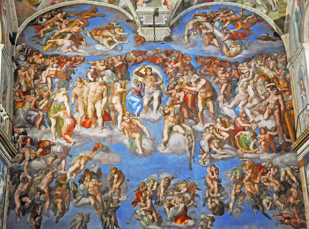 Michelangelo Sistine Chapel ceiling detail
