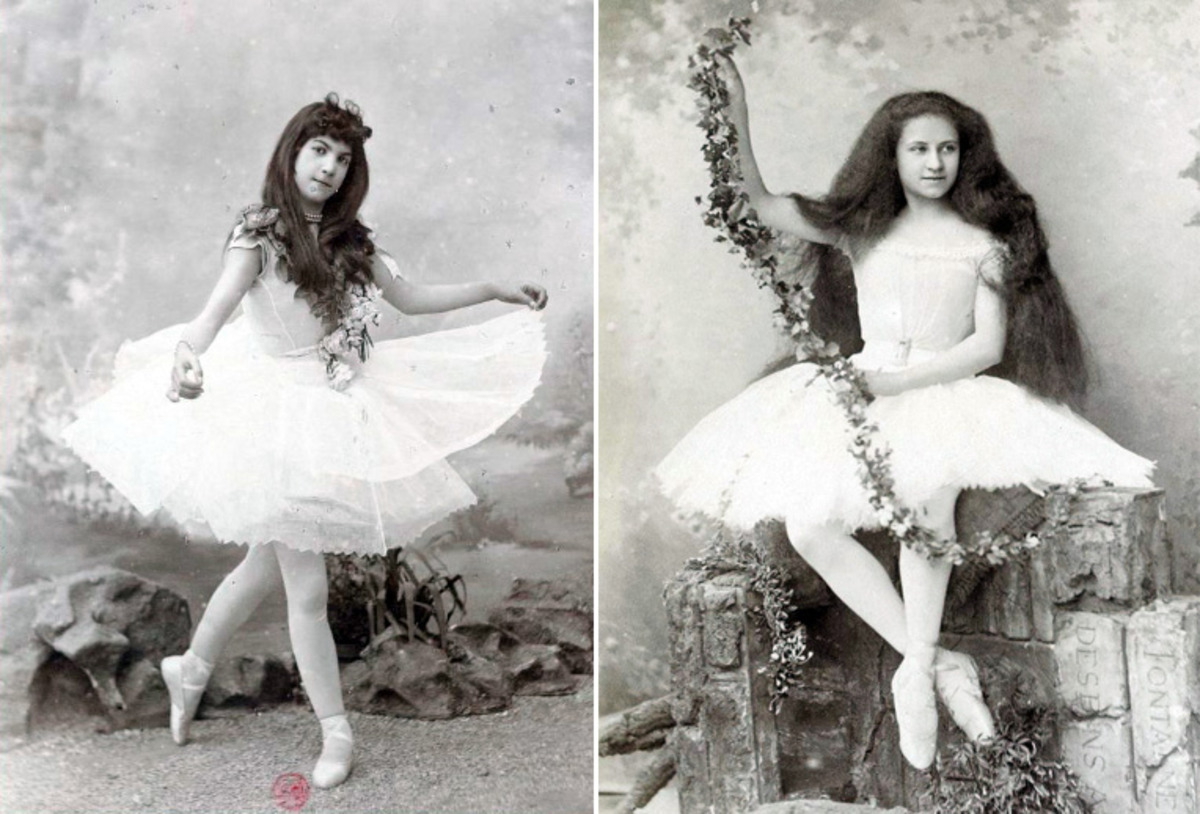 Two young dancers from the Paris Opera Ballet, 1878-1895. Source: Bibliotheque Nationale de France