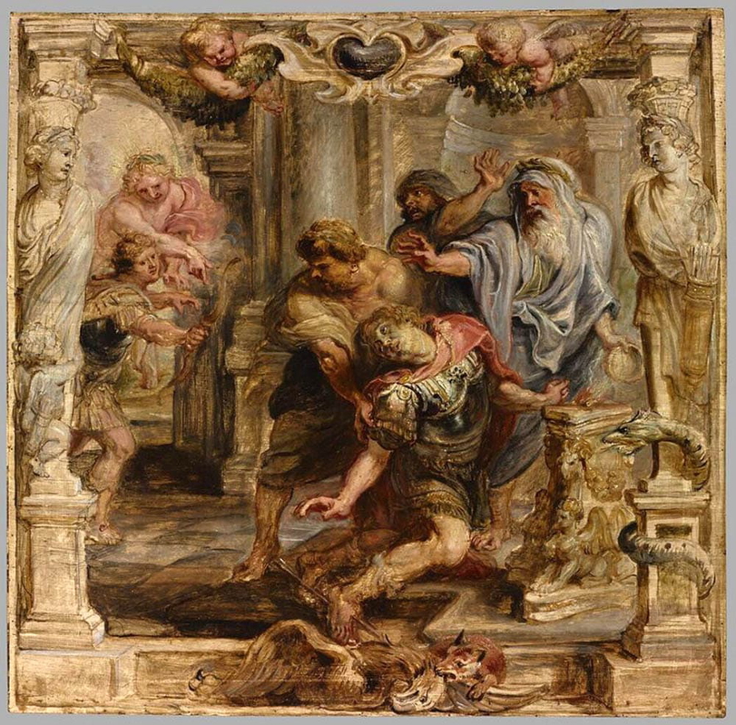 rubens painting death of achilles