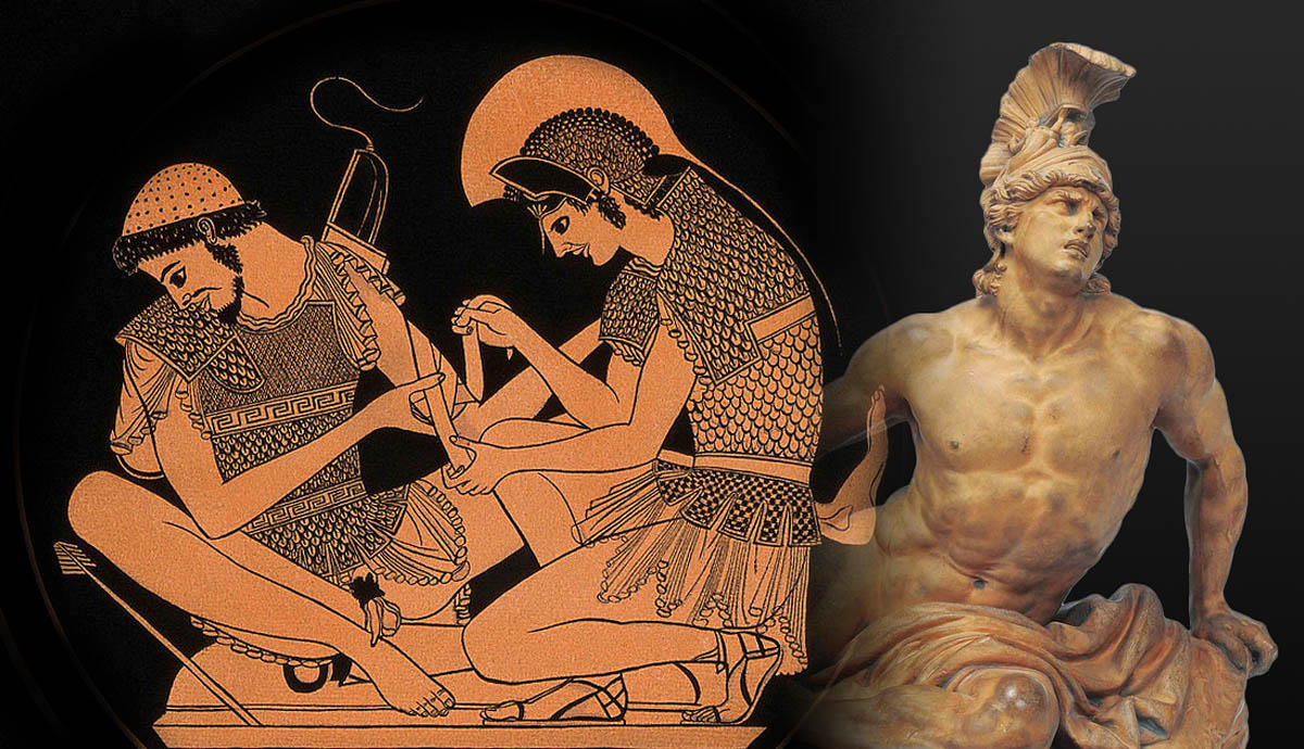achilles gay lover sculpture patroclus trojan war